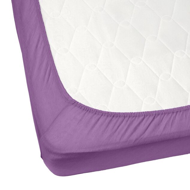 Drap housse 2 personnes 180x200cm coton jersey (3 mod&egrave;les)
