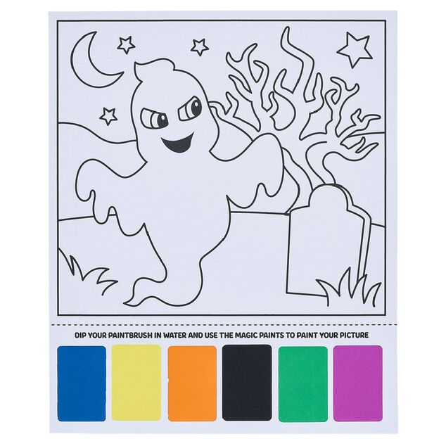 Peinture magique motif Halloween