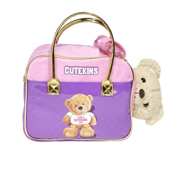 Ours peluche avec son sac de transport