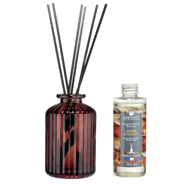 Bouquet parfum&eacute; Ambiances Devineau senteur ambre d'Orient 115ml