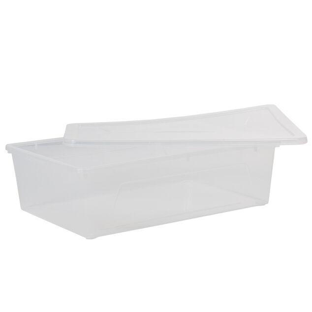 Bo&icirc;te de rangement transparente 22 L