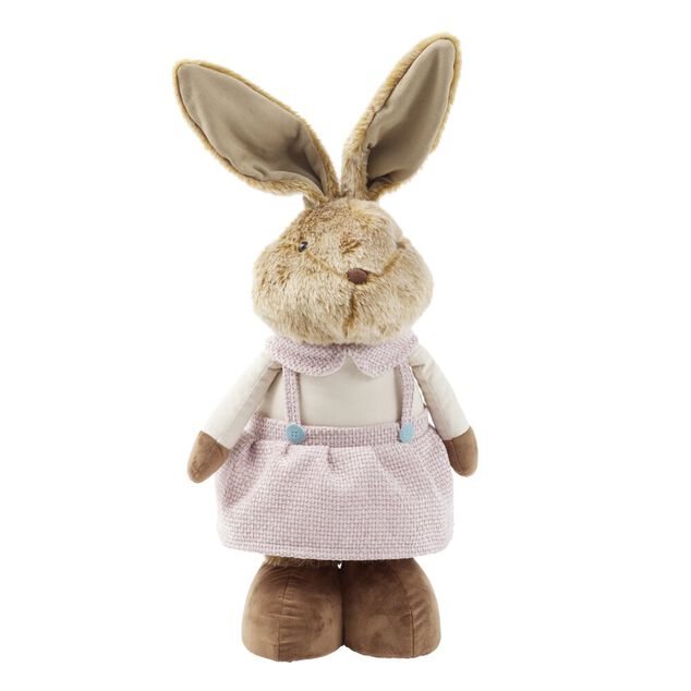 D&eacute;coration &agrave; poser lapin r&eacute;tactable jambes extensibles H150cm (2 mod&egrave;les)