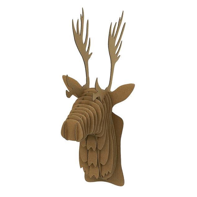 Troph&eacute;e t&ecirc;te de cerf en carton