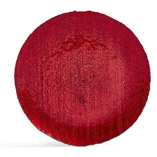 Assiette &agrave; dessert ronde rouge &Oslash;21cm verre