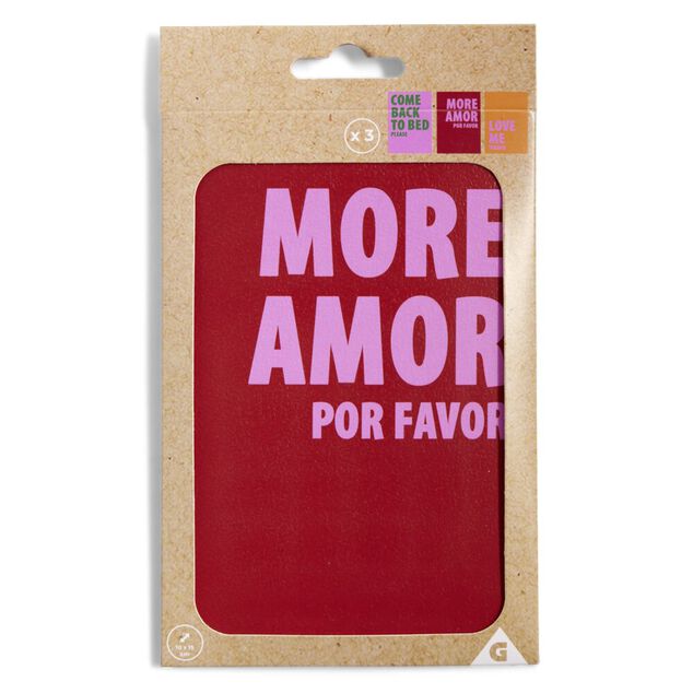 Lot de 3 affiches papier rose rouge et orange 10x15cm