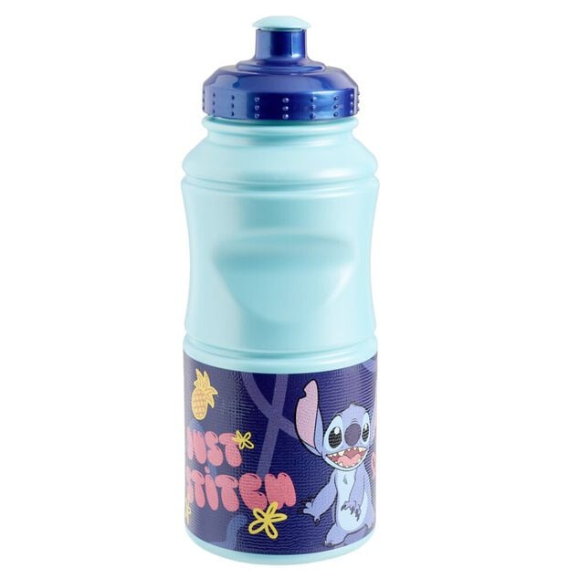 Gourde enfant sport Stitch plastique bleu 380ml
