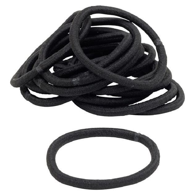 &Eacute;lastique noir sans m&eacute;tal x15