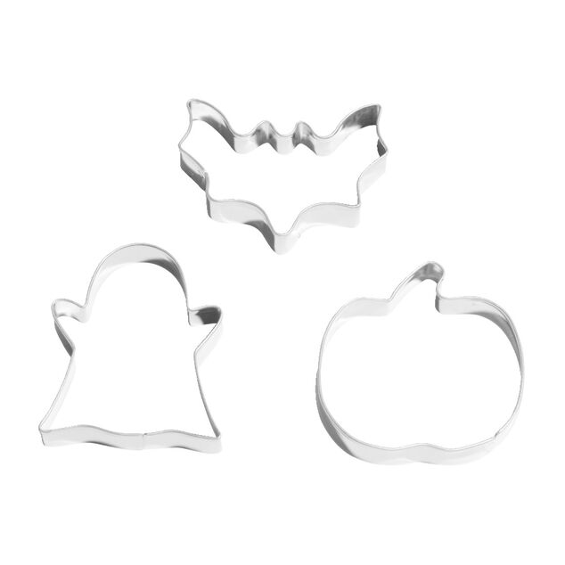 Lot de 3 moules &agrave; cookie en inox &Oslash;6cm