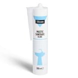 Mastic pour sanitaire silicone blanc 280ml