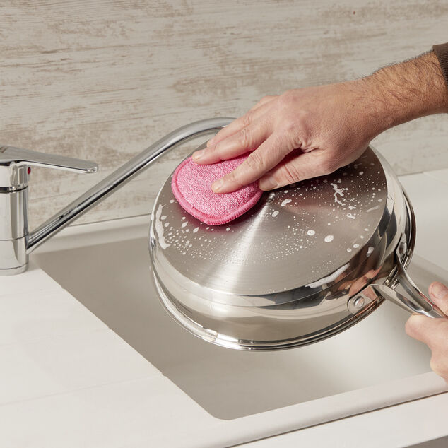 Éponge microfibre multicolore x4 9x16cm