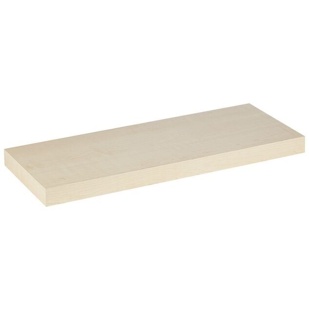 &Eacute;tag&egrave;re murale rectangulaire bois beige