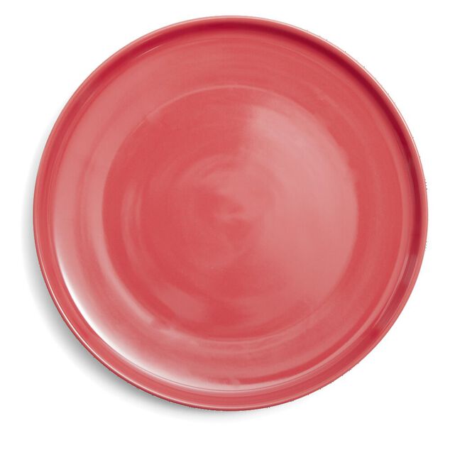Assiette plate Oslo en gr&egrave;s rouge &Oslash;27cm