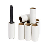 Brosse adhésive avec 12 rouleaux de recharge papier Ø5xH20cm