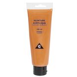 Tube peinture acrylique 120ml orange
