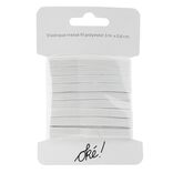 &Eacute;lastique tress&eacute; blanc 6mm L5m