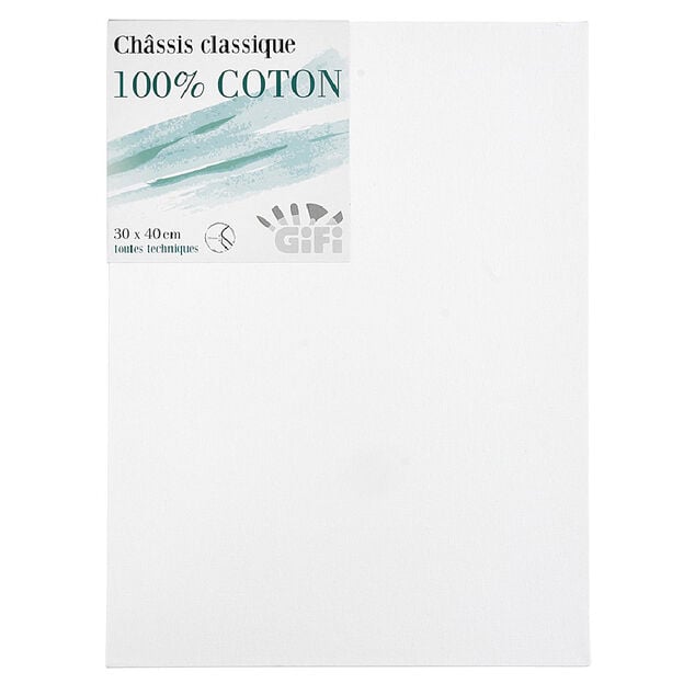 Ch&acirc;ssis blanc 30x40cm