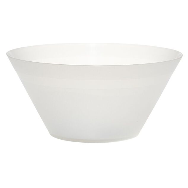 Coupelle plastique blanc translucide &Oslash;17xH5 cm