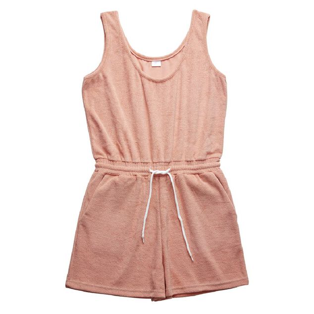 Combinaison Femme tissu &eacute;ponge rose
