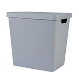 Bo&icirc;te de rangement avec couvercle grise 26 L