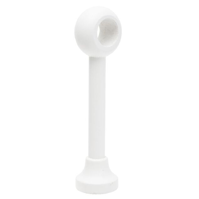 Support de tringle long &agrave; oeil en bois Blanc &Oslash;28mm