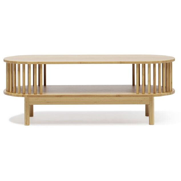 Table basse Gaïa bambou naturel - L100xP39xH36,5 cm