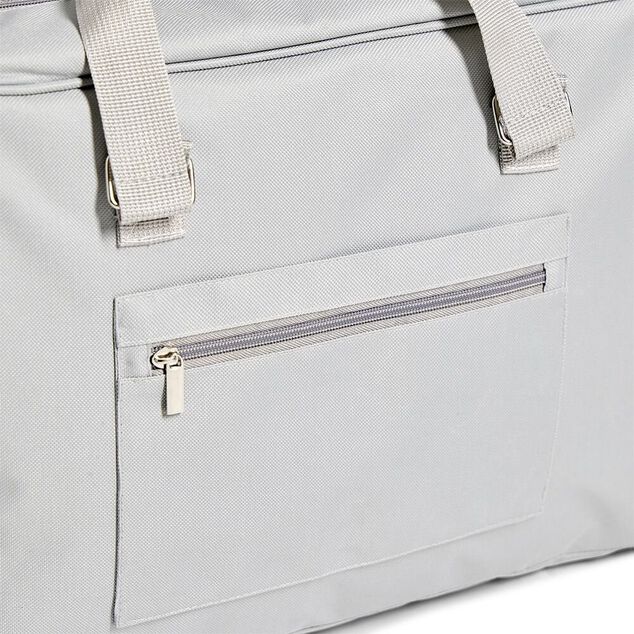 Sac cabine multi-compartiments polyester gris 45x21xH32cm