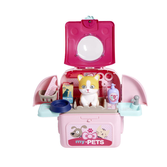 Sac &agrave; dos jouet toilettage chien ou chat 14 pi&egrave;ces