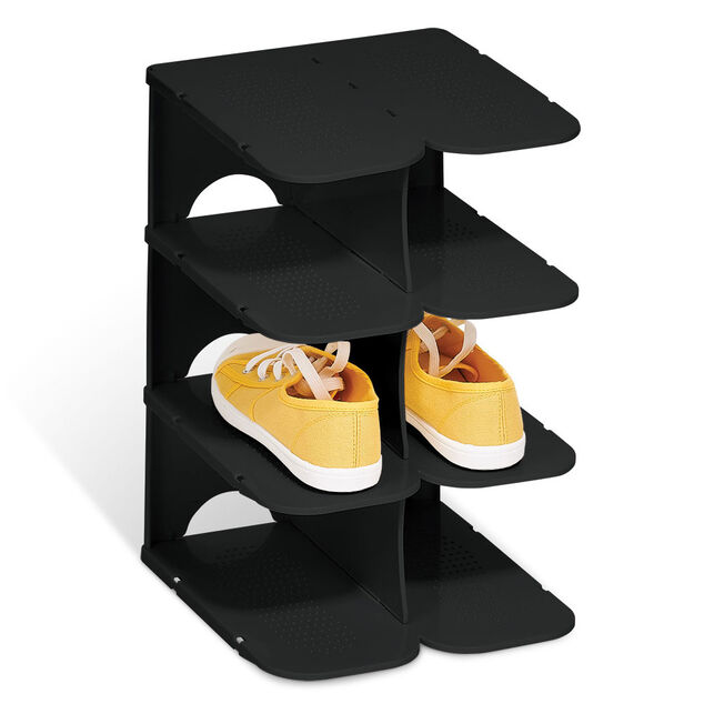 Range chaussures 4 paires noir