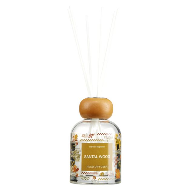 Diffuseur de parfum capillaire 100ml en verre &Oslash;6xH10cm (3 mod&egrave;les)