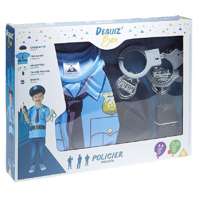 Deguiz'box d&eacute;guisement Policier - 4/6ans