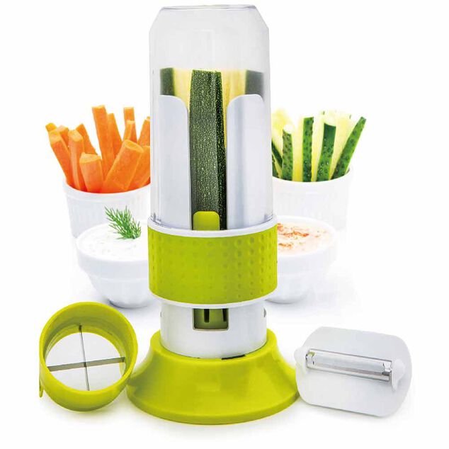 Tranche légume vertical Alcise vert et blanc