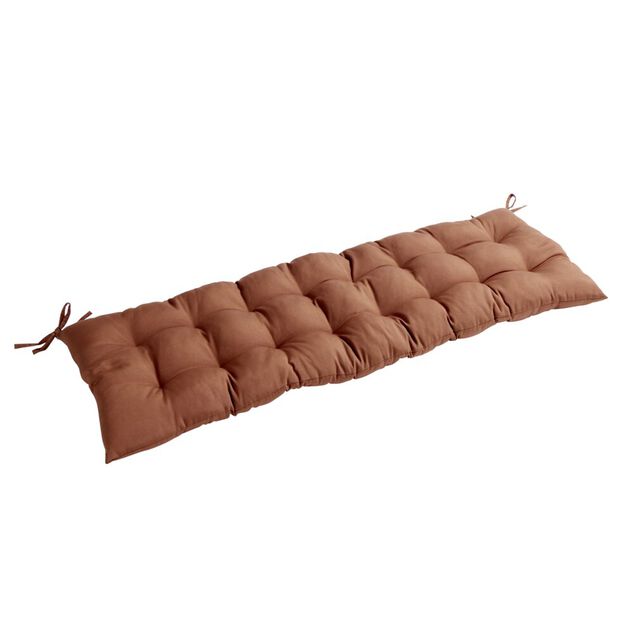 Coussin de banc assise matelass&eacute;e &agrave; nouettes 45x120cm (3 couleurs)