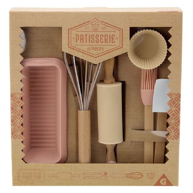 Coffret p&acirc;tisserie en bois pour enfant