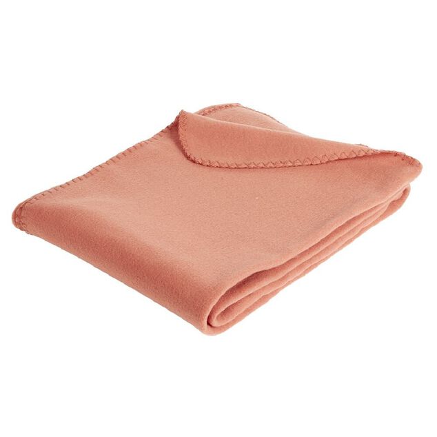 Plaid polaire uni 130x160cm rouge