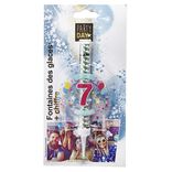 Fontaine de glace feu d'artifice bouteille chiffre 7