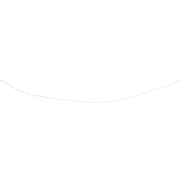 Guirlande lumineuse 20LED &agrave; pile en corde ficelle naturelle 2m