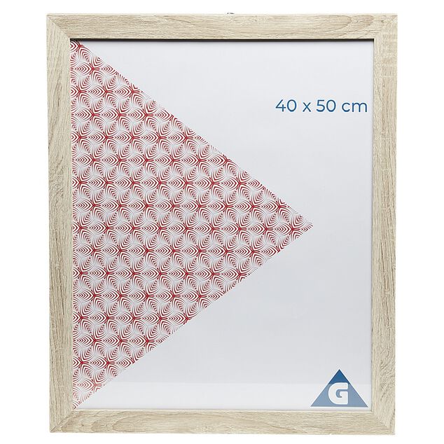Cadre photo 45x55 gris en bois