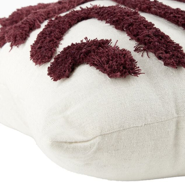 Coussin carr&eacute; tuft&eacute; relief color&eacute; 45x45cm (4 mod&egrave;les)