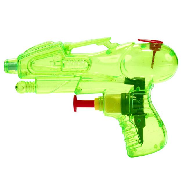 Mini pistolet à eau translucide 11,5x2xH7,5cm (4 pièces)