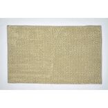 Tapis de salle de bain chenille beige 80x50cm