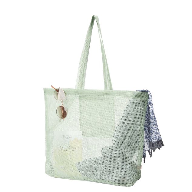 Sac mesh polyester grand format L48x36xH14cm - 4 coloris