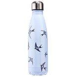 Bouteille isotherme inox motifs oiseaux gris 500ml