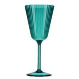 Verre à pied plastique vert 25cl