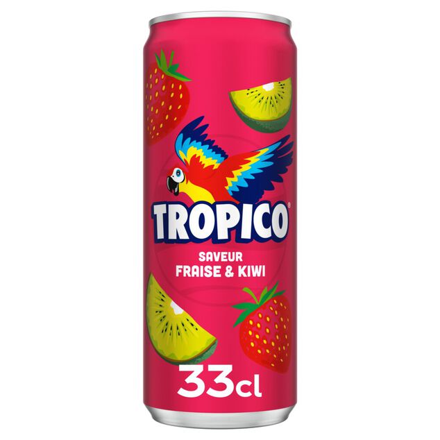 Boisson Tropico fraise kiwi canette 33cl