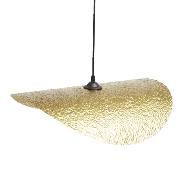 Suspension ondulée Poncho métal doré Ø50cm