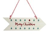 Pancarte en bois &agrave; suspendre inscription Joyeux No&euml;l L32cm