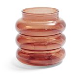 Bougeoir anneau marron Ø9xH8,5cm