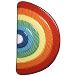 Serviette drap de plage design arc en ciel