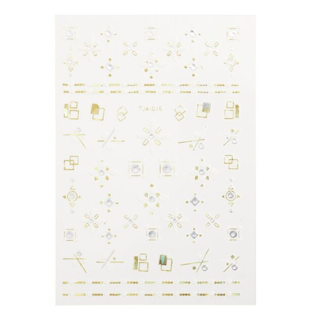 Planche d'autocollants 3D pour ongles effet prisme