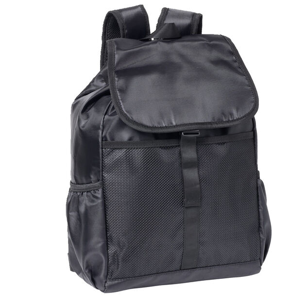 Sac à dos multipoches 28x13xH44cm (2 modèles jaune ou noir)